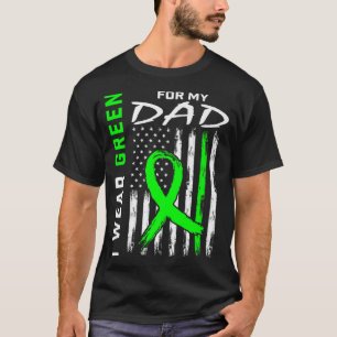 Vater ich trage Grün für meinen Vater Nierenerkran T-Shirt