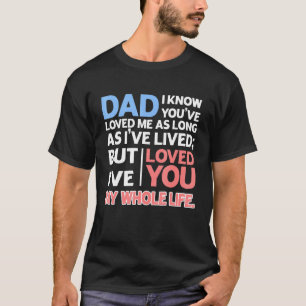 Vater, ich weiß, du hast mich geliebt, solange ich T-Shirt