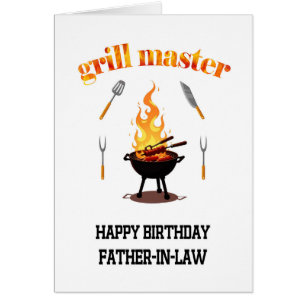 Vater im Law Grill Master Geburtstag