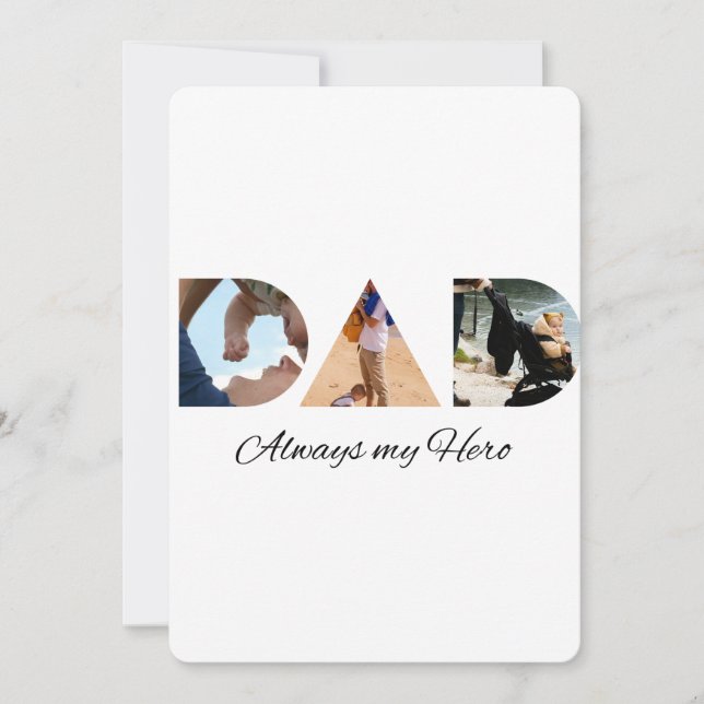 VATER: Immer mein Held Einladung (Vorderseite)