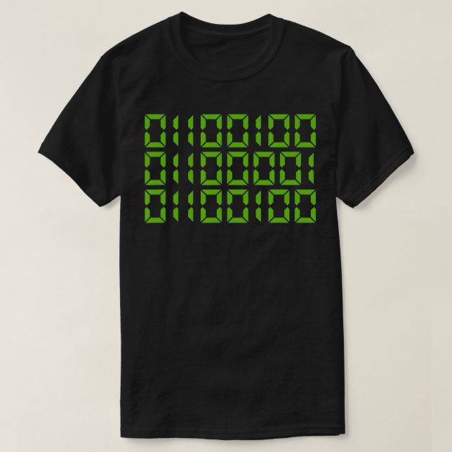 Vater in Binärkode Geschenk Computer Funny Vathers T-Shirt (Design vorne)