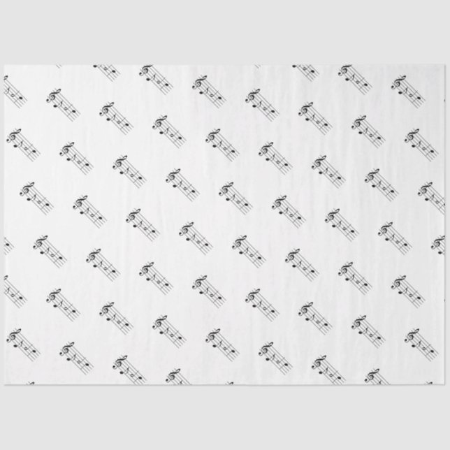 Vater in Musiknote Seidenpapier (Vorderseite)