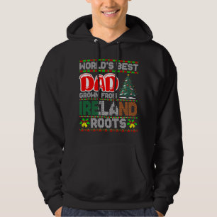 Vater Irland Weihnachtsgeschenk Idee hässlicher Pu Hoodie
