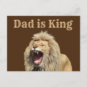 Vater ist das Party des Königs Vater Postkarte