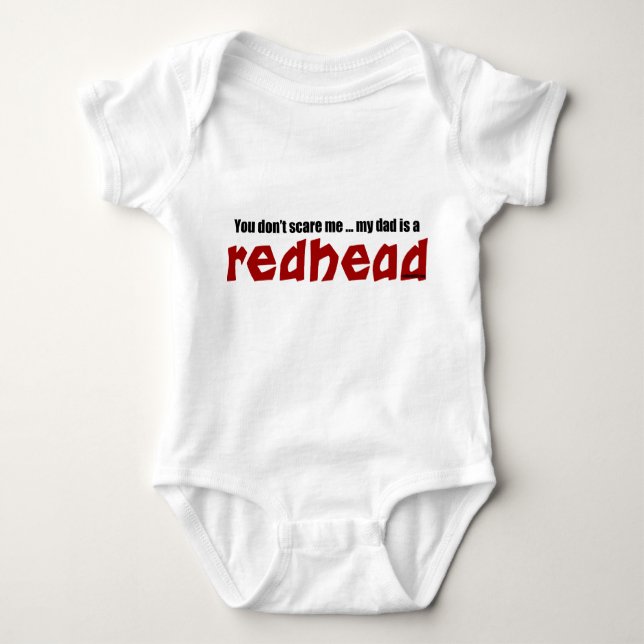 Vater ist ein Redhead Baby Strampler (Vorderseite)