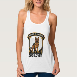 Vater ist ein toller Hundeliebhaber Deutscher Schä Tank Top