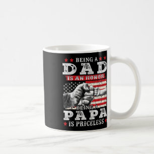 Vater ist eine Ehre, Papa zu sein ist unbezahlbar Kaffeetasse