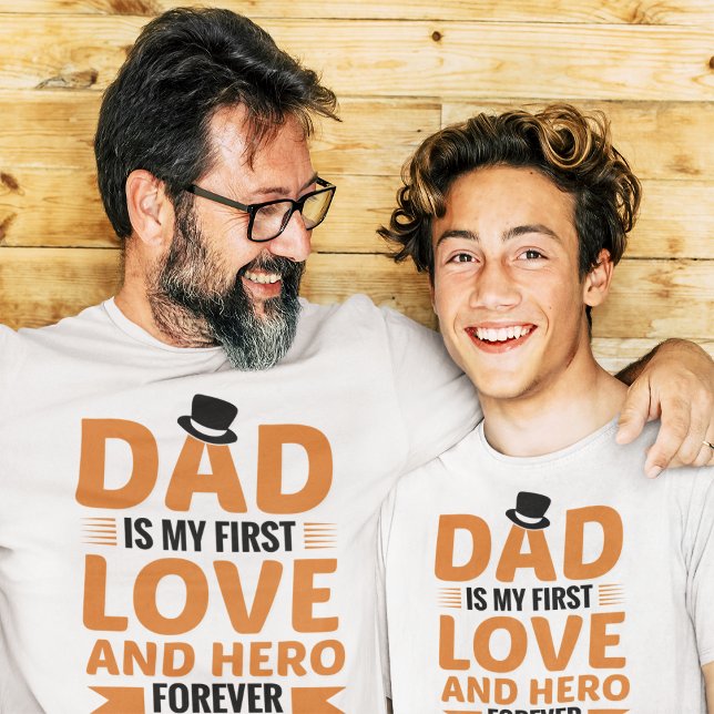 Vater ist mein erster Liebe und Held für immer Vat T-Shirt (Von Creator hochgeladen)