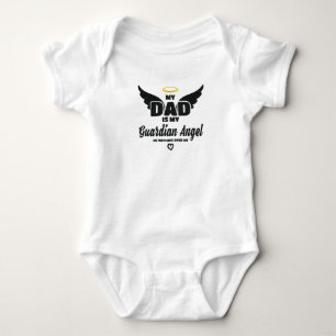 Vater ist mein Guardian-Engel, der mich im Gedäch Baby Strampler