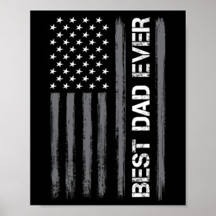 Vater je amerikanische Flagge Sonntag der Mönche Poster