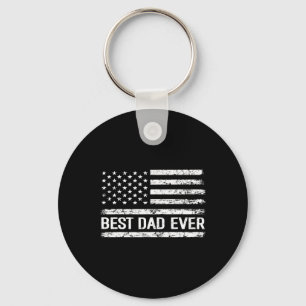 Vater je mit amerikanischer Flagge Geschenk Männer Schlüsselanhänger