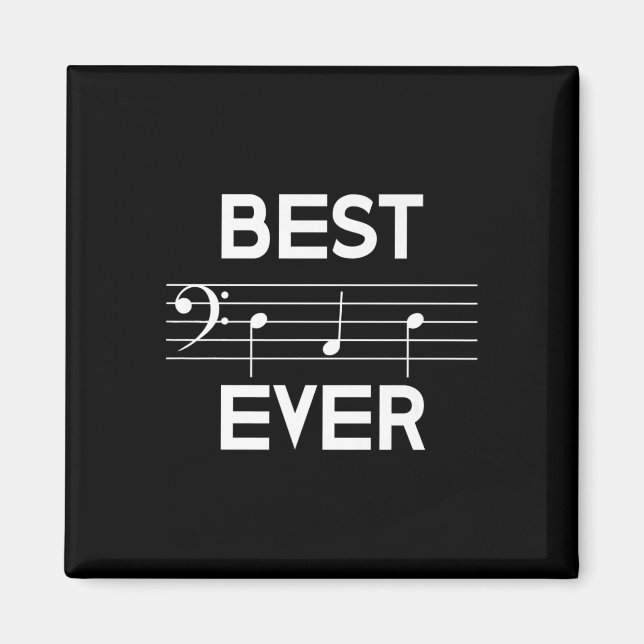 Vater je Music B Clef Note Vathers Day Gift Magnet (Vorne)