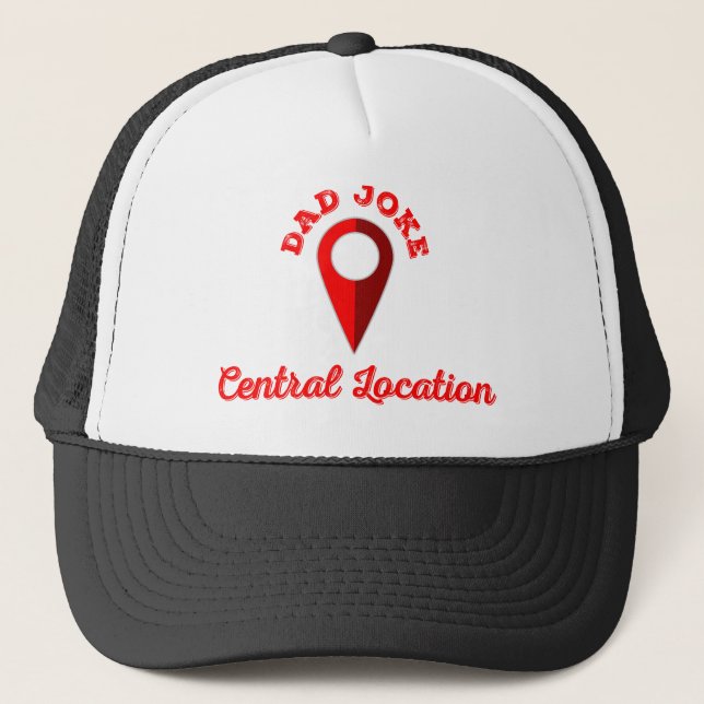 Vater Joke Central Lage Truckerkappe (Vorderseite)