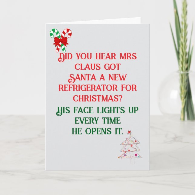 Vater Joke Christmas Card Karte (Vorderseite)