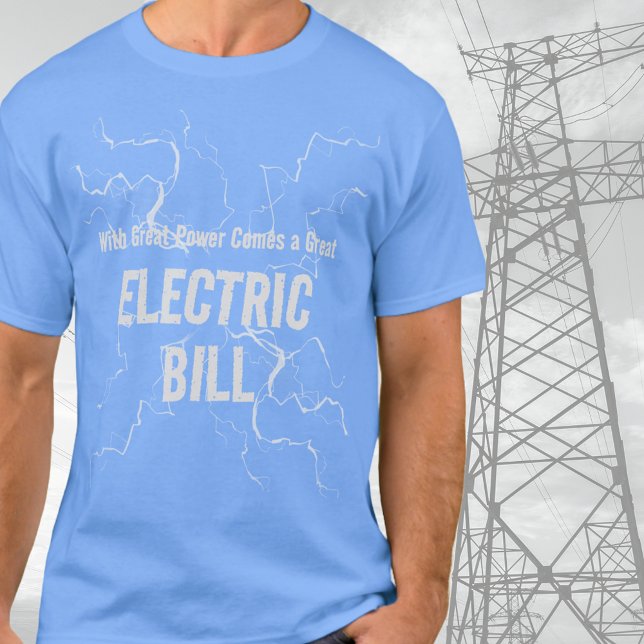 Vater Joke Electric Bill T-Shirt (Von Creator hochgeladen)