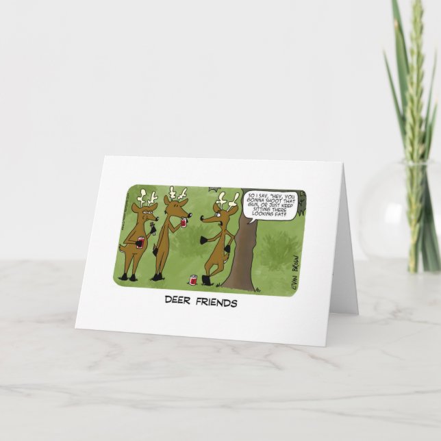 Vater Joke Father's Day Card - Hirschfreunde Karte (Vorderseite)