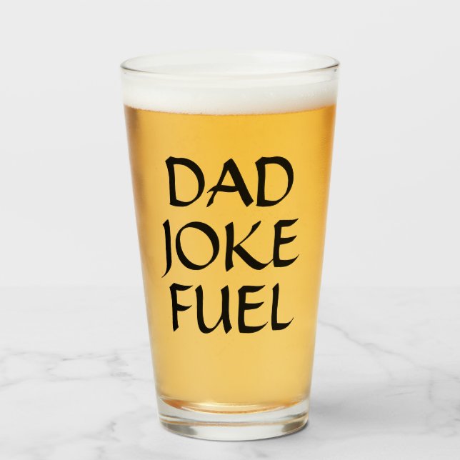 Vater Joke Fuel - Fantasy Script Gift für Vater Glas (Vorne (Gefüllt))