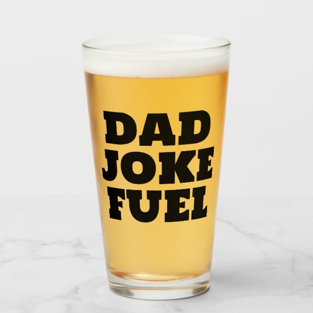 Vater Joke Fuel - Funny Gift für Vater Glas (Vorne (Gefüllt))