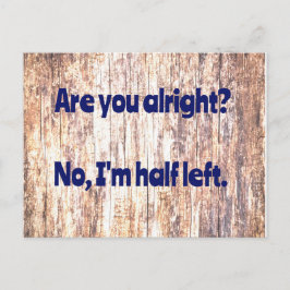 Vater Joke:  Geht es dir gut? Postkarte