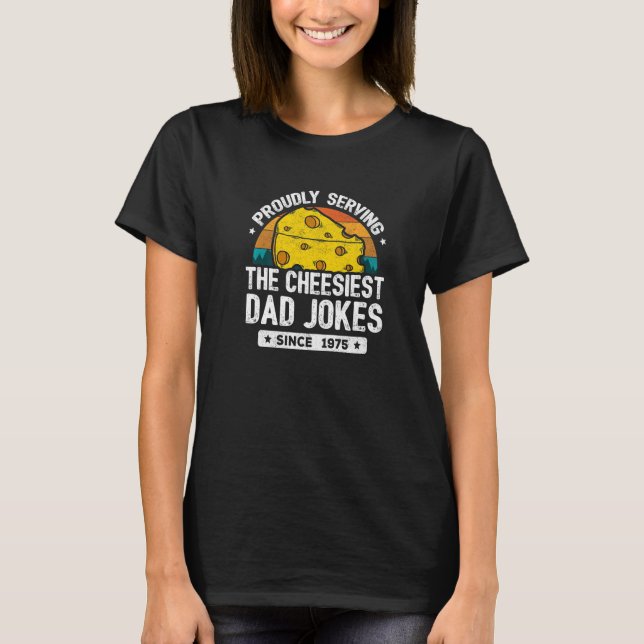 Vater Joke Puns Vater Jokes Seit 1975 Vater Joke T-Shirt (Vorderseite)