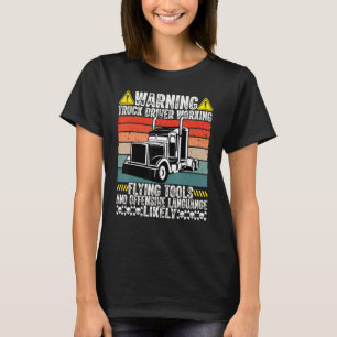 Vater Joke Trucker Tractor Rig Semi Trailer Truck T-Shirt