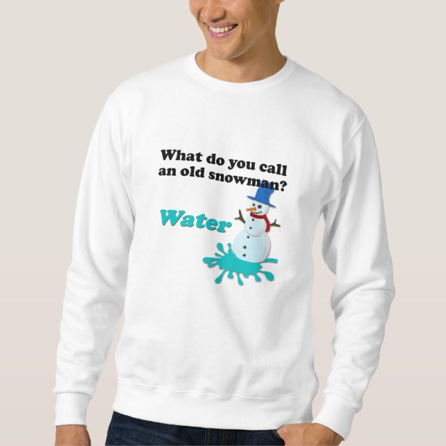 Vater Joke Ugly Sweater Snowman Sweatshirt Funny (Vorderseite)