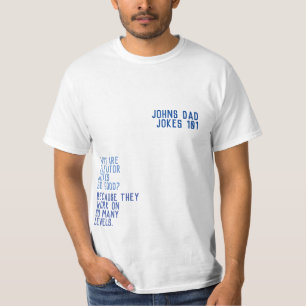 VATER JOKES 101 Vatertag BLAUE FUNNY TYP T-Shirt
