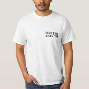 VATER JOKES 101 Vatertag Schwarzer Moderner TYP T-Shirt