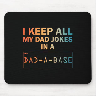 Vater Jokes Design for Men Vater Datenbank Vater J Mousepad