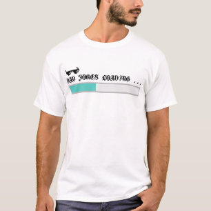 "Vater Jokes Loading.." pixelförmiger Typografie-V T-Shirt