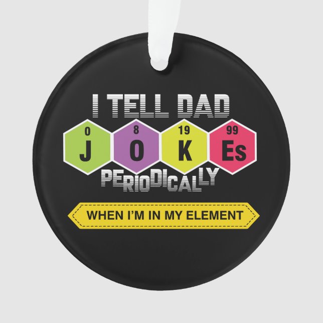 Vater Jokes | Periodische Tabelle | Wissenschaft | Ornament (Vorderseite)