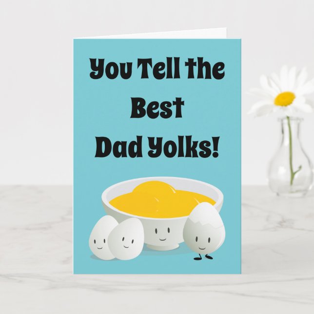 Vater Jokes Pun Food Eggs Cartoon Karte (Kleine Pflanze)