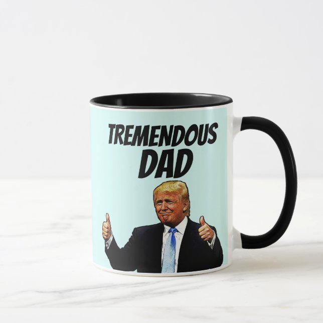 VATER KAFFEE TASSE, FUNNY DONALD TRUMP TASSE (Rechts)