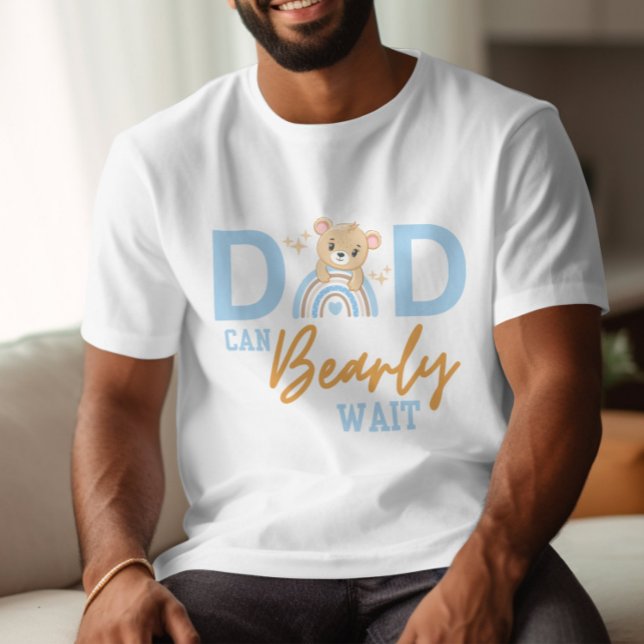 VATER kann weiße Babydusche tragen T-Shirt (Von Creator hochgeladen)
