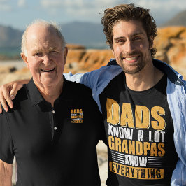 Vater kennen eine Menge Grandpas wissen alles T-Shirt