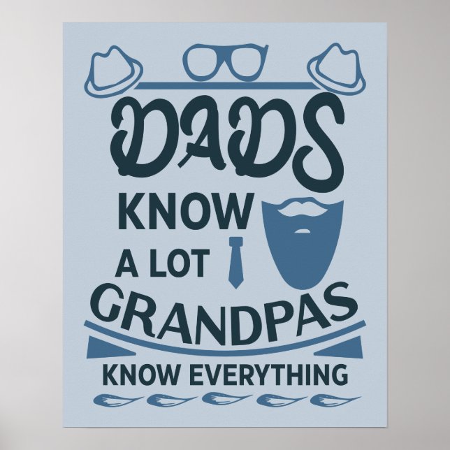 Vater kennen viel, Großpas wissen alles Poster (Vorne)