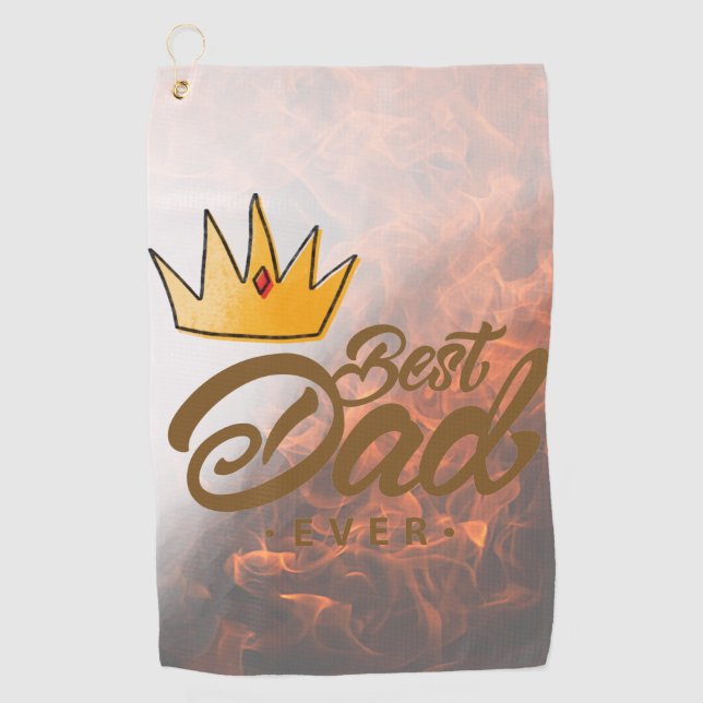 Vater kennt das beste Vater-Golfhandtuch Golfhandtuch (Vorderseite)