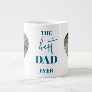 Vater & Kind Foto - Herzrahmen Bester Vater für je Jumbo-Tasse