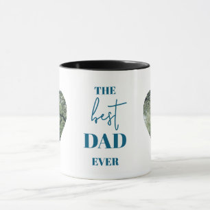 Vater & Kind Foto Tasse - Herzrahmen Bester Vater 
