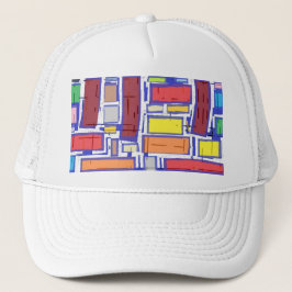 Vater, Kinder & Kinder abstrakt Trucker-Mütze    Truckerkappe
