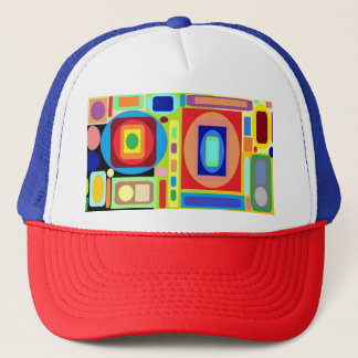 Vater, Kinder & Kinder abstrakte Trucker-Mütze Truckerkappe