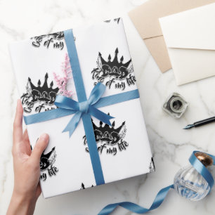 Vater King of my life Vatertag Wrapping Paper Geschenkpapier