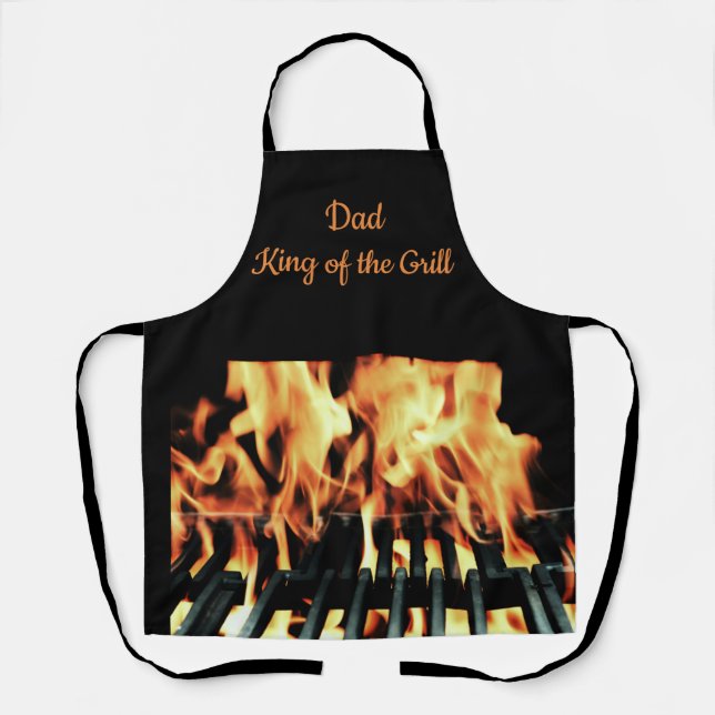 Vater King of the Grill Custom Schürze (Vorderseite)