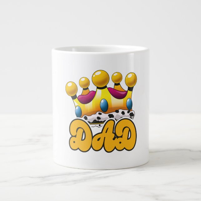 Vater Kings Crown Jumbo-Tasse (Vorderseite)