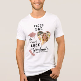 Vater-Klasse 2025 Graduate Custom Foto Tri-Blend Shirt