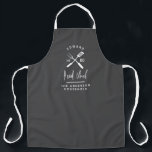 Vater Koch Grillen Grill Weihnachten Geburtstag mo Schürze<br><div class="desc">Vater Kopf Koch Grillen Grill Weihnachten,  Geburtstag,  Väter Tag moderne graue und weiße Schürze Design.</div>