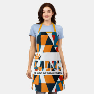 Vater-König-Bauhaus-Schürze - Geometrisches Famile Schürze