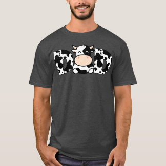 Vater Kuh drucken Schwarz-weiße Lieben Kuhfresser  T-Shirt