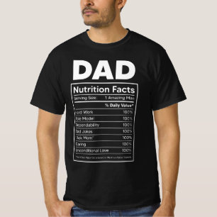 Vater-Label "Nutrition Facts" T-Shirt