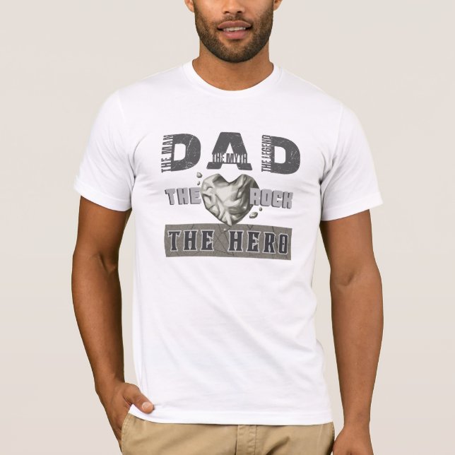 Vater Legend Funny Zitat Weißer Vatertag T-Shirt (Vorderseite)